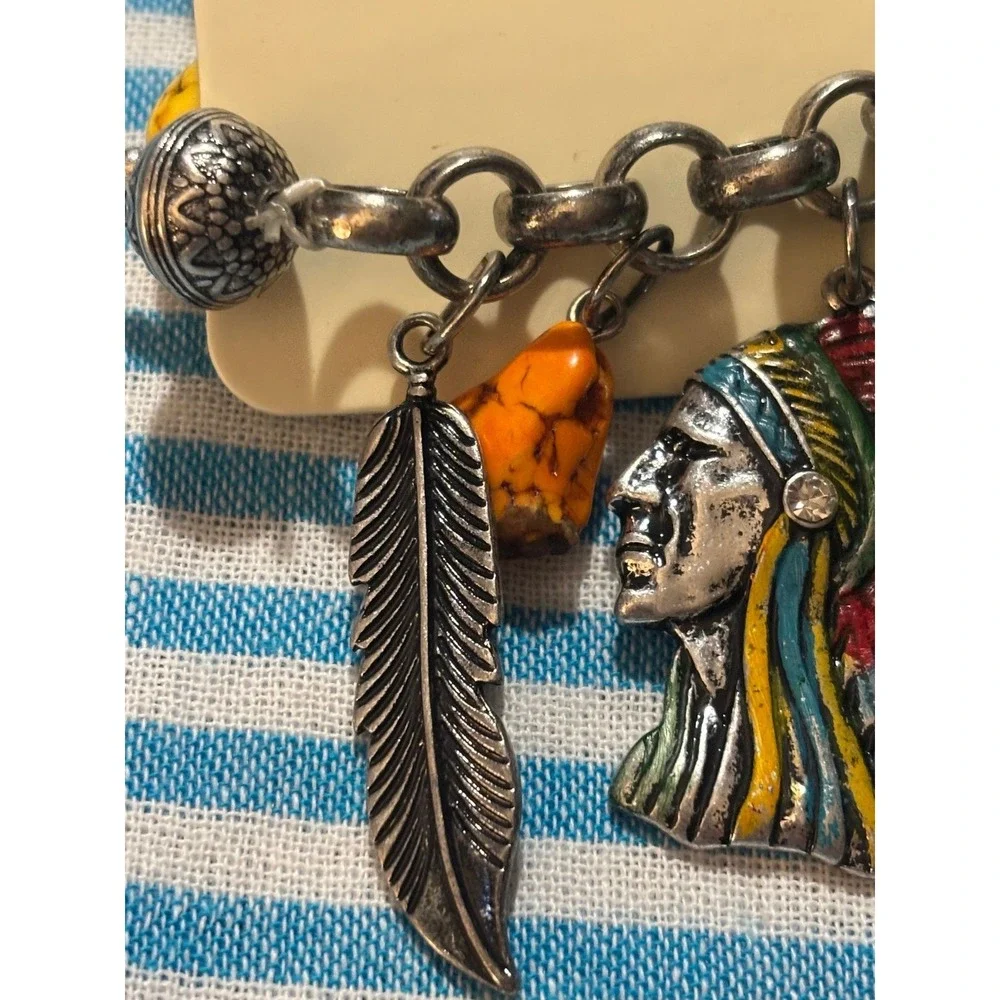 #33. Native American themed charm bracelet